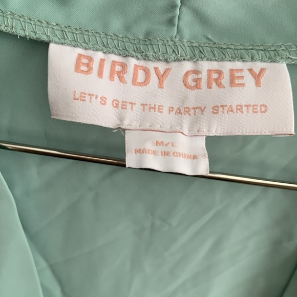 Birdy Grey Kenny Ruffle Sea Glass Belted Robe Size M/L - Picture 5 of 6